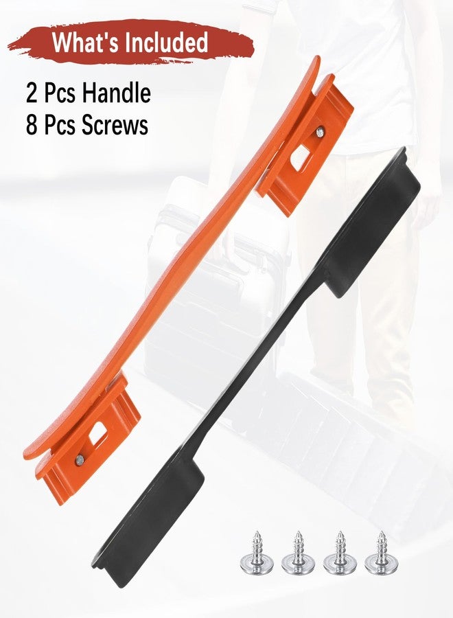 TIXIPEM Luggage Replacement Handle [2PCS] -Plastic Handle Grip Carry Strap with Screws for Suitcase & Luggage & Box Case - [Orange-8.5IN] Flexible Strap Grip Repair Parts - Image 4